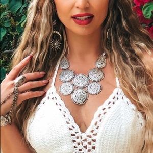 Stella and Dot silver necklace